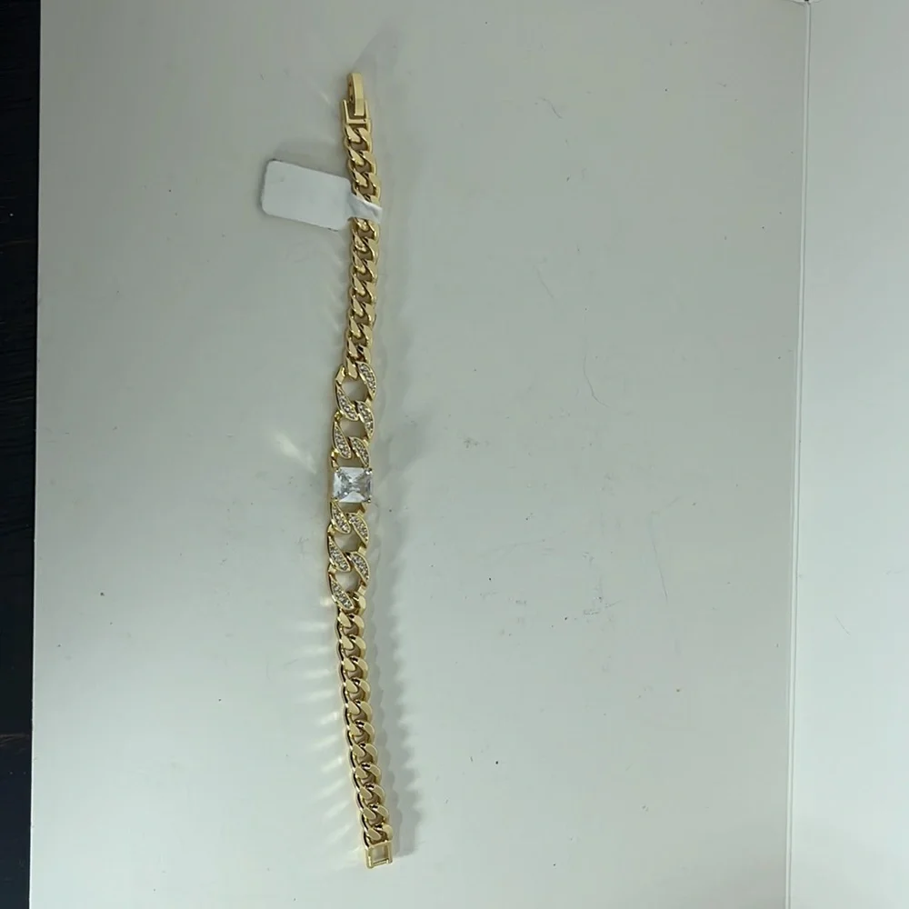GOLD LAMINATED women’s bracelet‎ long 7”